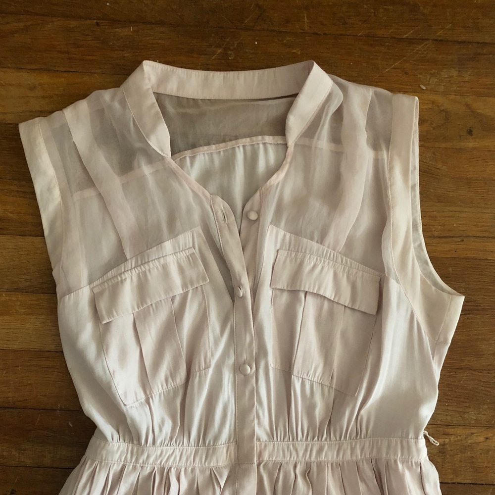 Moulinette Soeurs Pale Pink Button Down Dress